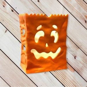 Pumpkin Tea Light Holder, vintage Halloween decor, Halloween decor, fall decor